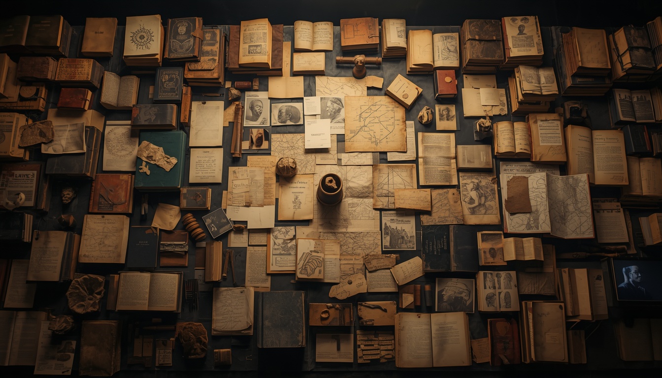 Historical research desk